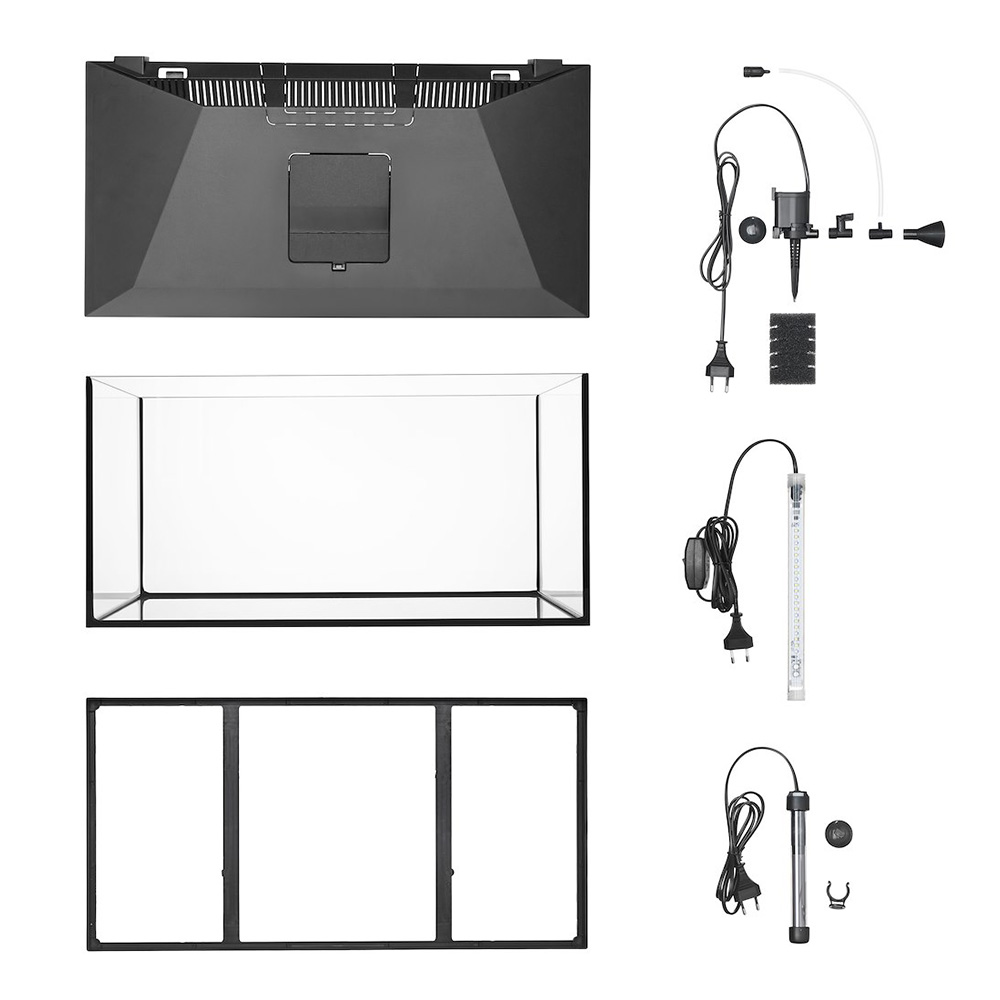 Aqua Play 60 Zestaw Akwarium proste + pokrywa LED D&N